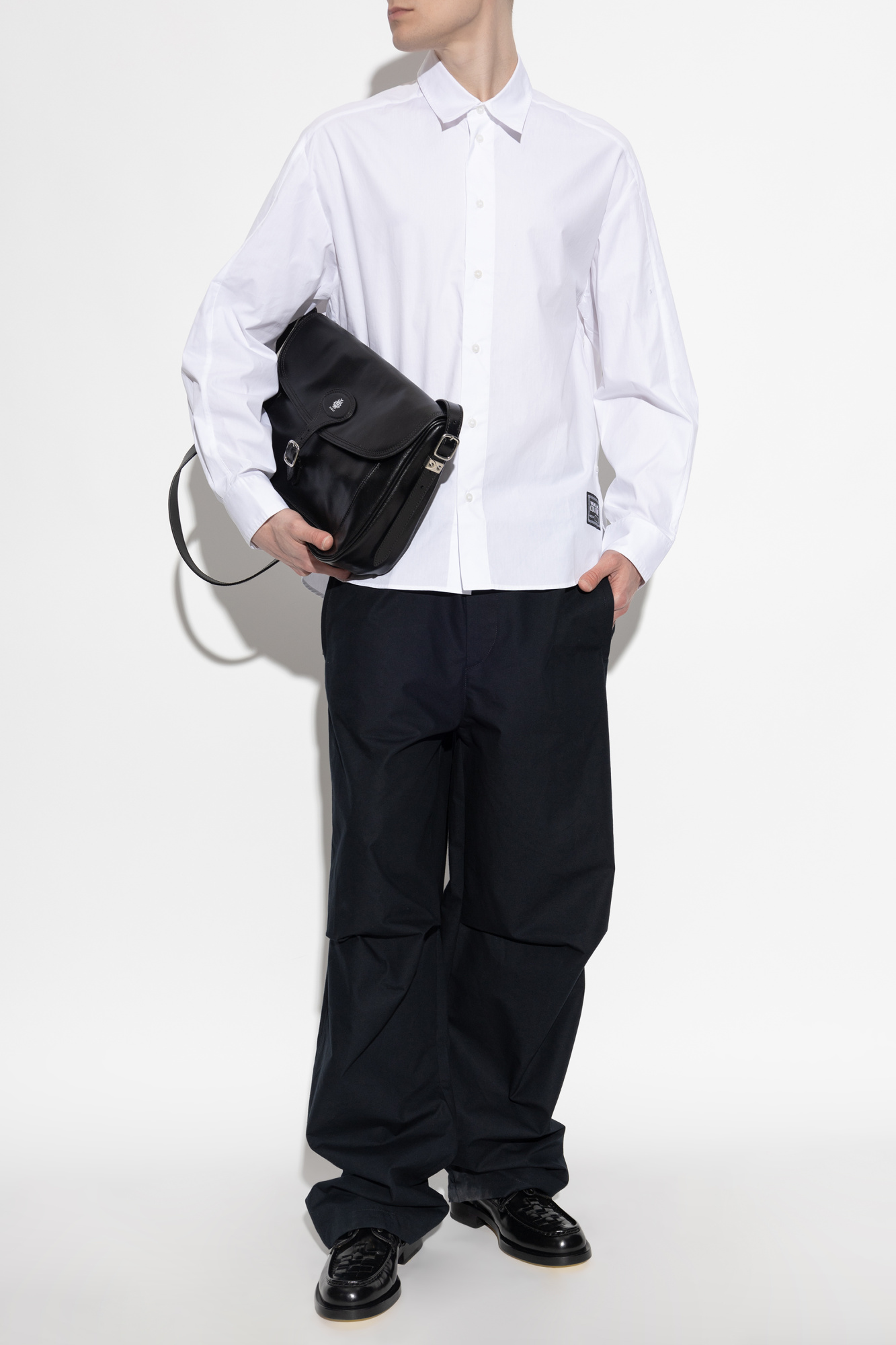 Versace Jeans Couture Shirt with logo patch | Men's Clothing